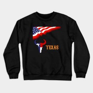 Texan Desing Crewneck Sweatshirt